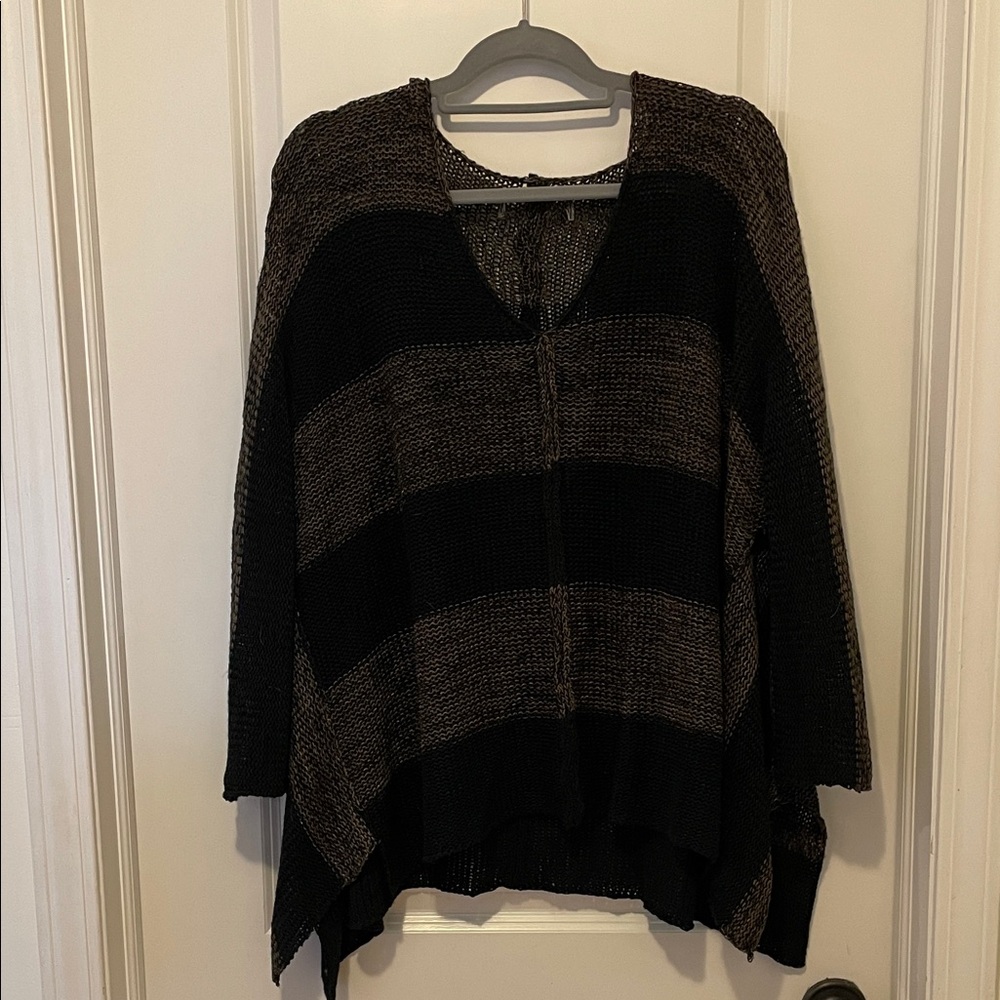 Elegant V-Neck Striped Sweater